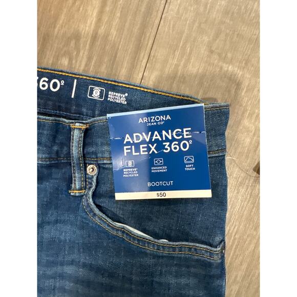 Arizona Jeans Advance Flex 360 Bootcut Men's Jeans Size 32x30 - Picture 3 of 6